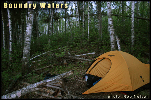 boundry waters tent Minnesota